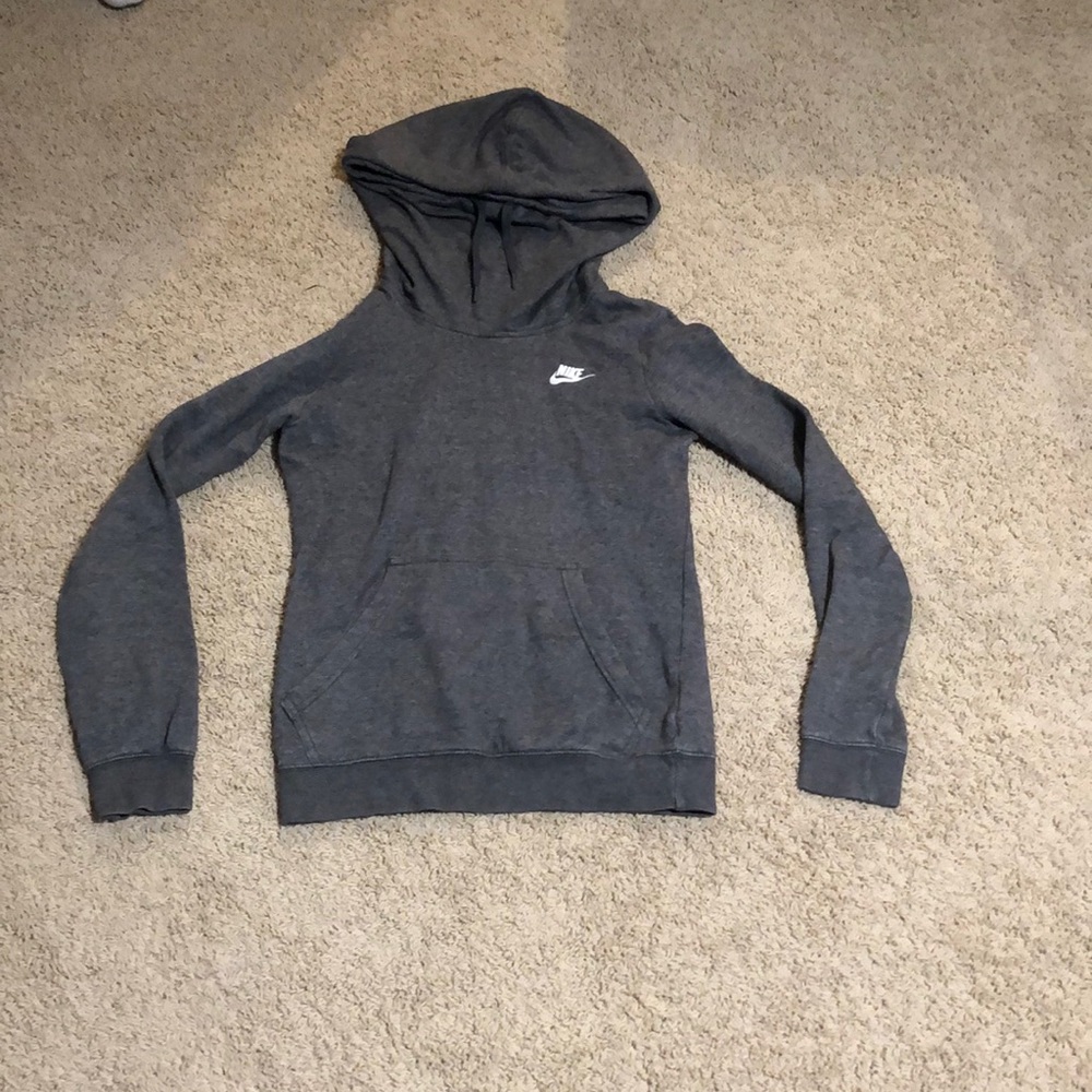 Gray Nike hoodie